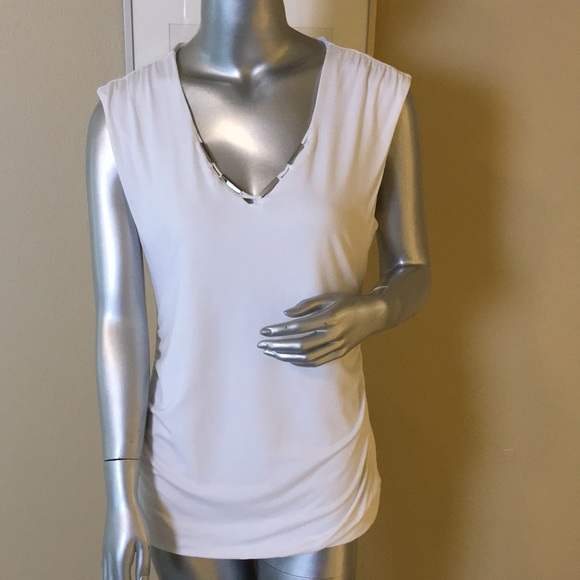 WHBM | Bar-Hardware Sleeveless Top - Picture 4 of 15